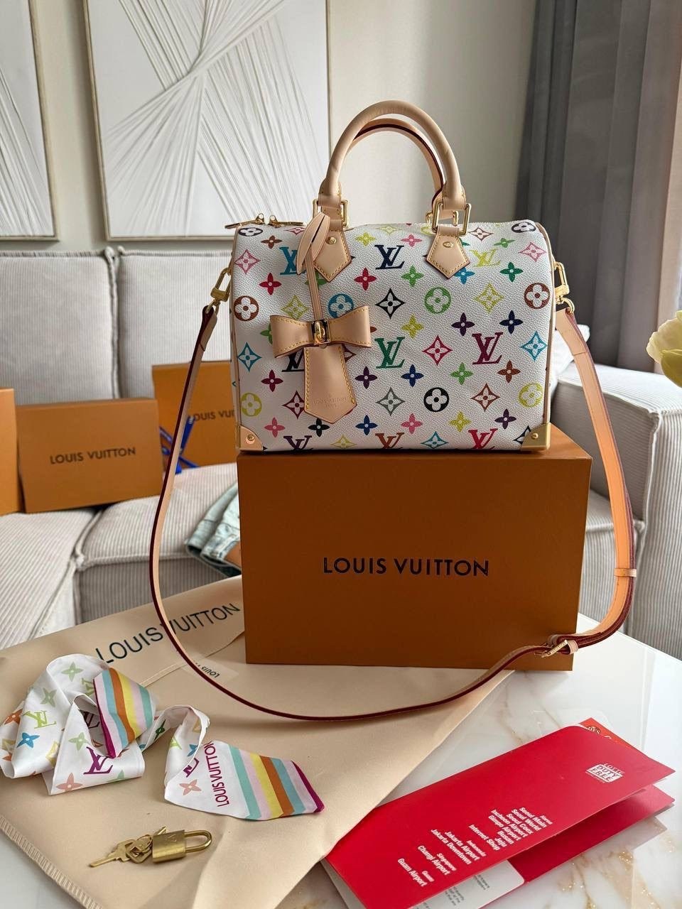 сумки луи виттон мультиколор,луи виттон мультиколор сумка белая,louis vuitton speedy,белая сумка луи виттон,сумки луи виттон