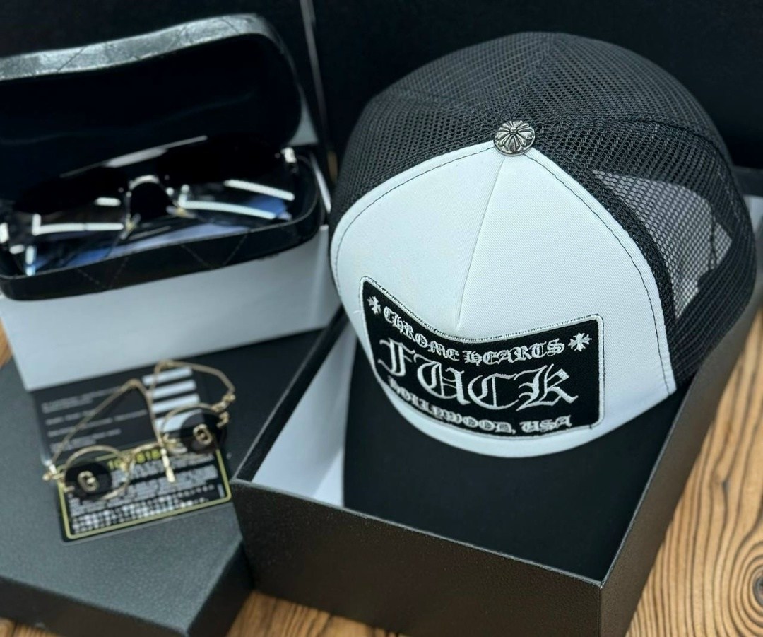 бейсболка кепка,стильная бейсболка,бейсболка с сеткой,кепка chrome hearts,бейсболка chrome hearts