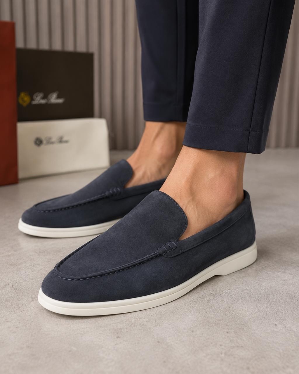 лоферы из натуральной замши loro piana,лоферы мужские loro piana,,лоферы loro piana summer walk,лоферы loro piana