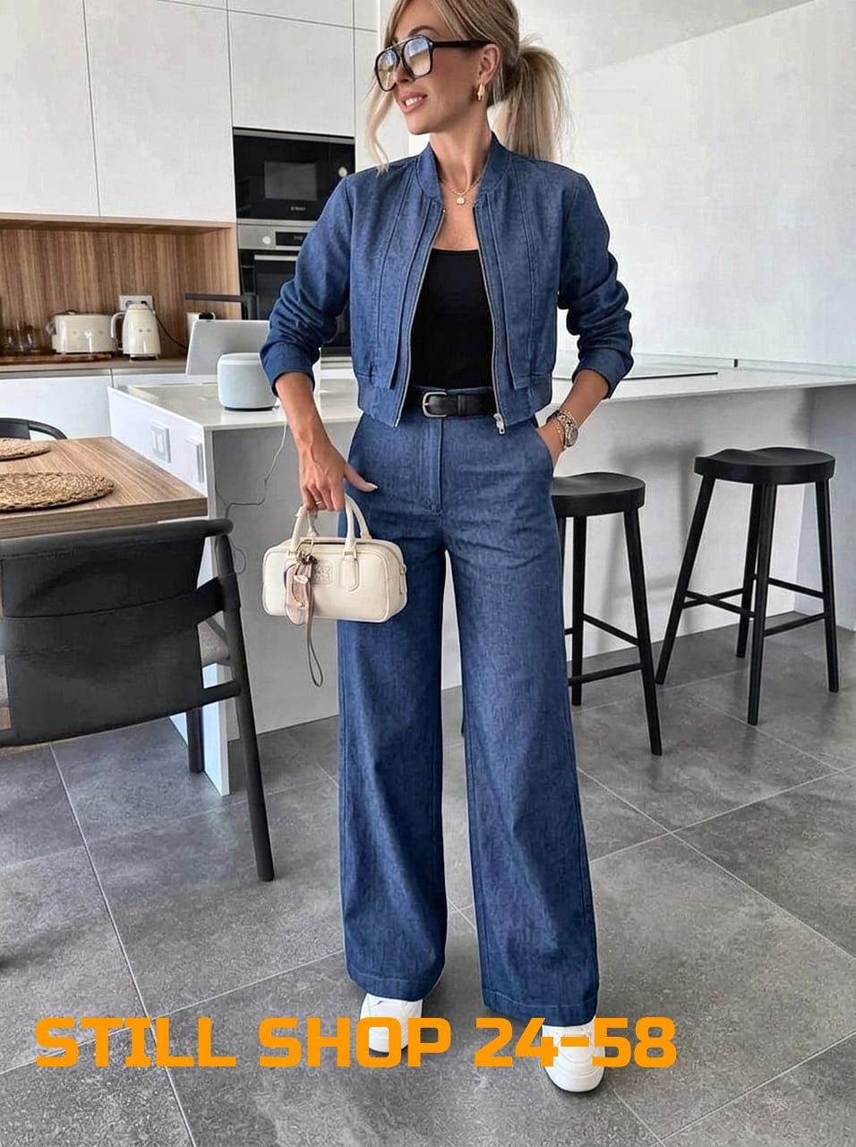 джинсовый костюм sport casual,брючный костюм,женский джинсовый комбинезон,костюм женский деним,костюм джинсовый