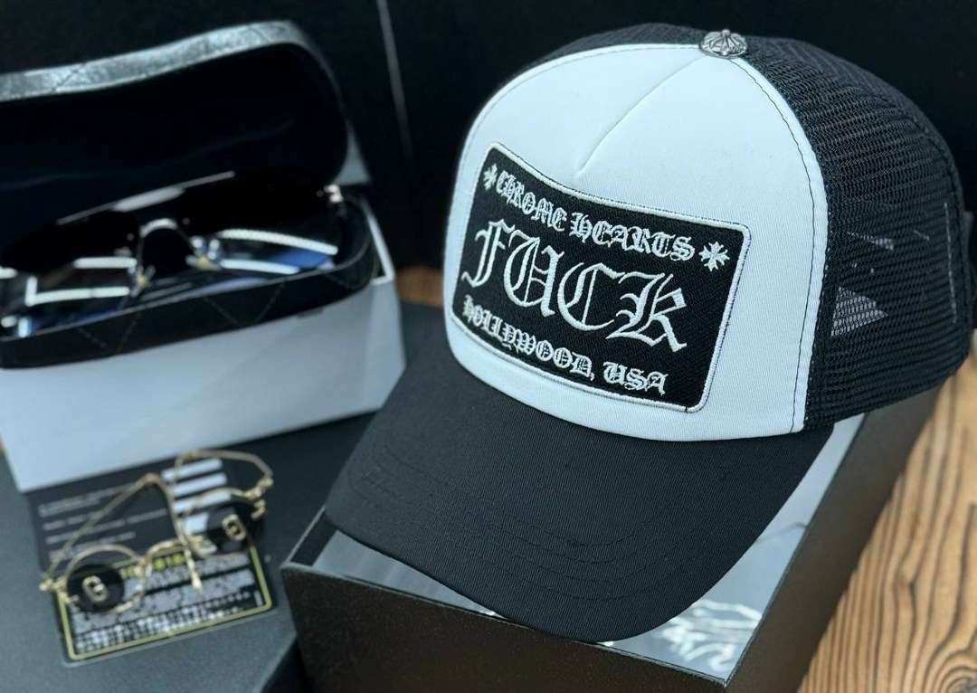 бейсболка кепка,стильная бейсболка,бейсболка с сеткой,кепка chrome hearts,бейсболка chrome hearts