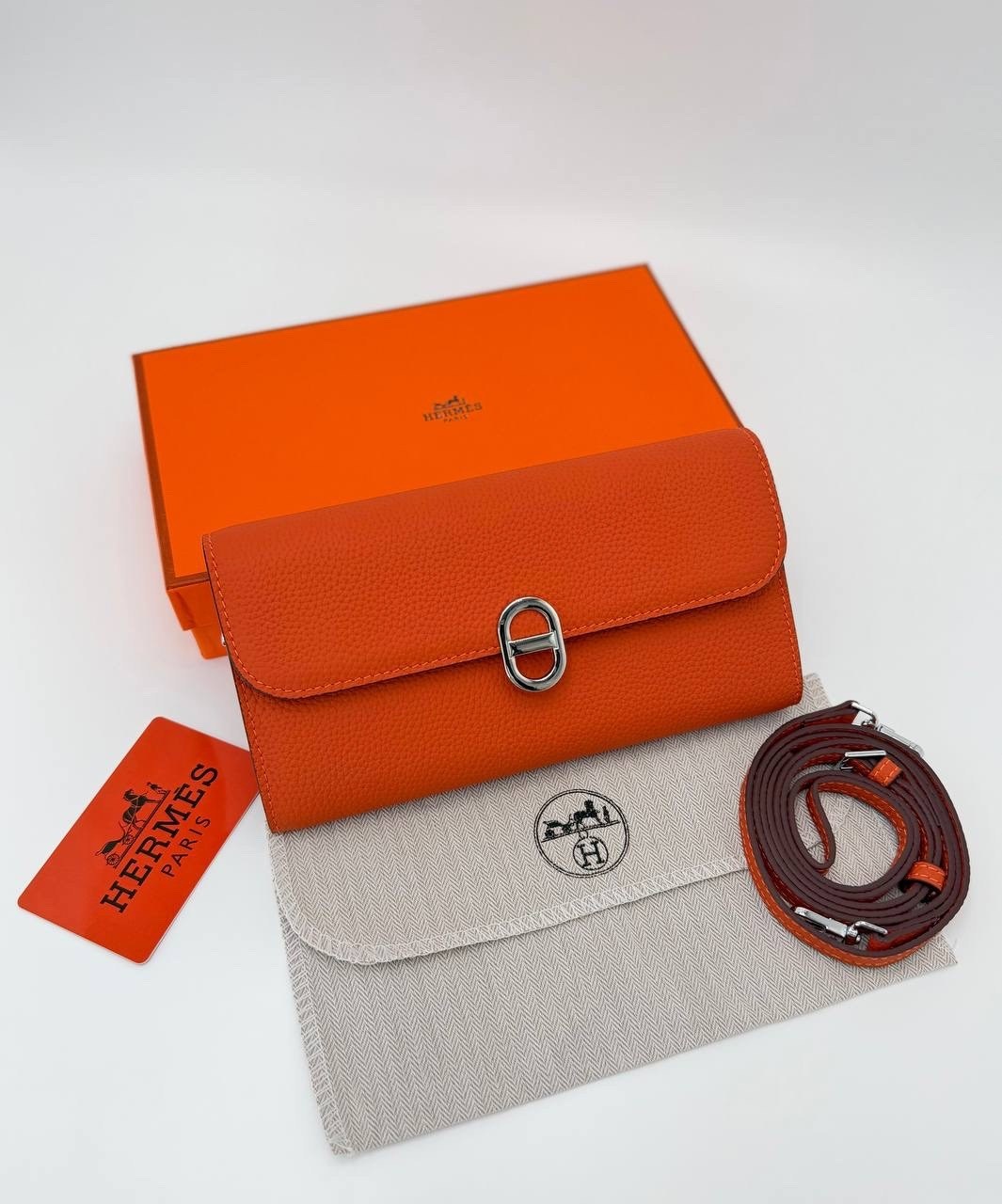 hermes кошелек,кошелек женский,кошелек брендовый,клатч,кошелек эрмес оранжевый