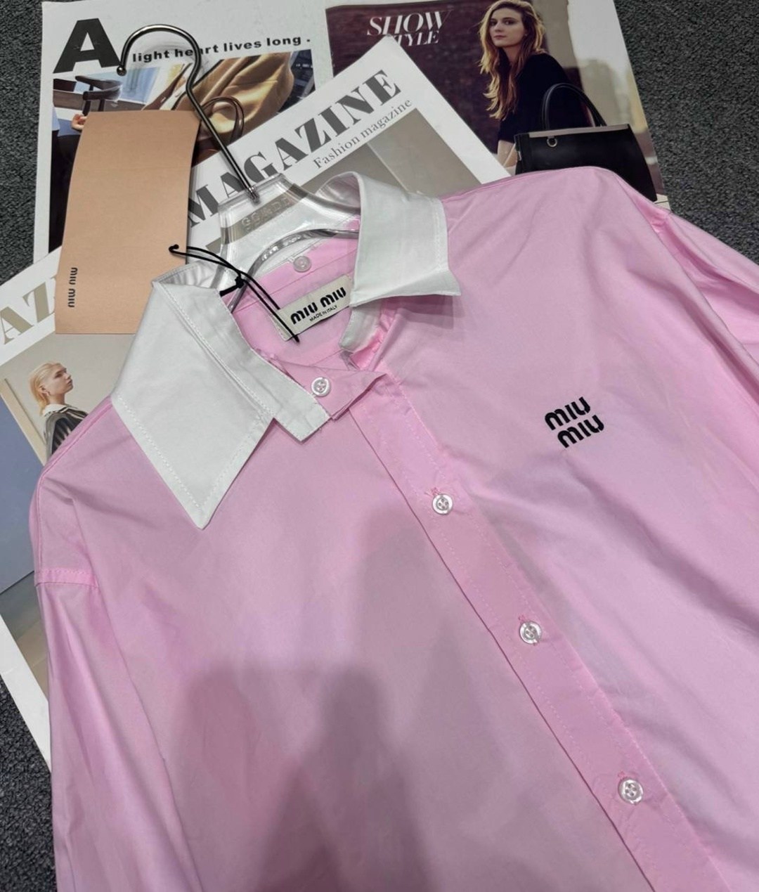 рубашка miu miu,белая рубашка,женская рубашка,женская рубашка белая,рубашка модная
