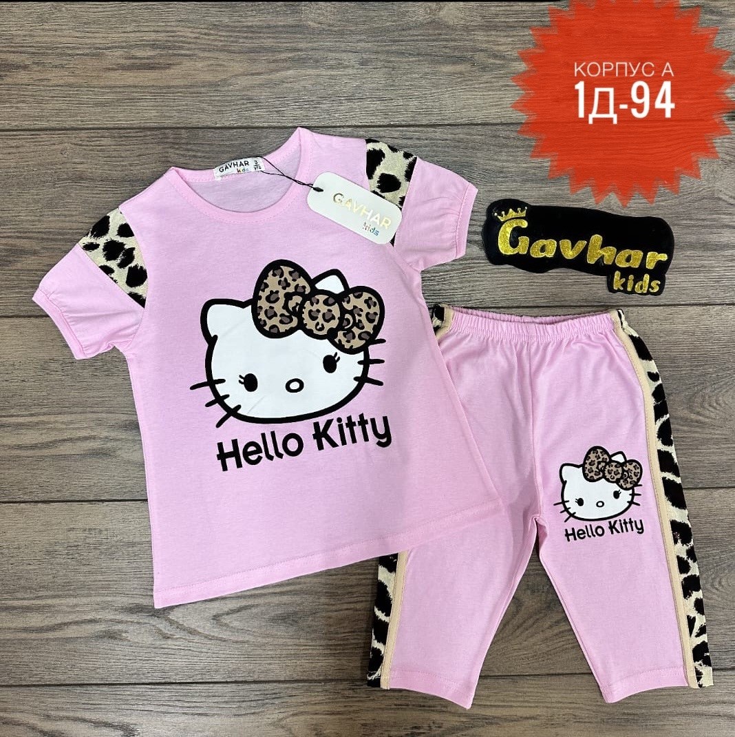 hello kitty hello kitty,костюм hello kitty,одежда hello kitty,костюм для девочек,летний костюм для девочек