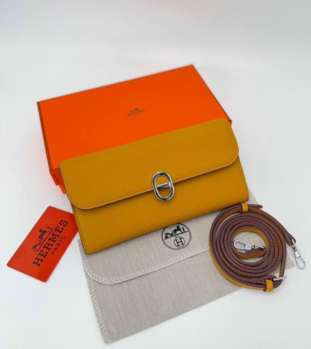 hermes кошелек,кошелек женский,кошелек брендовый,клатч,кошелек эрмес оранжевый