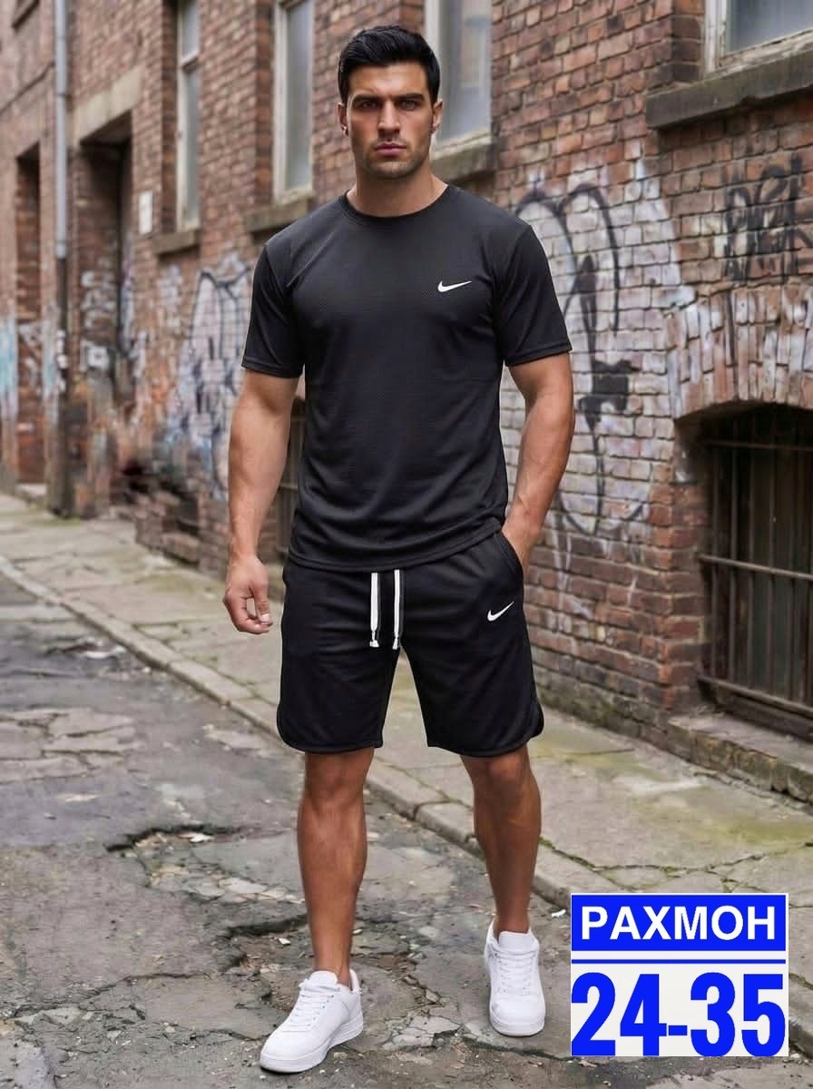костюм спортивный мужской,спортивные костюм,костюм для мужчин,мужская мода,костюм летний с шортами и футболкой