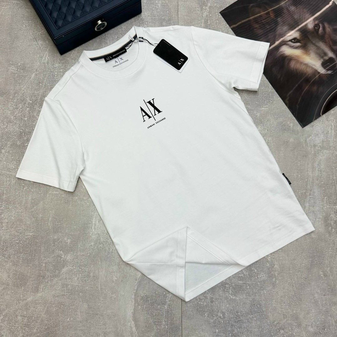 футболки мужские белые,футболка armani exchange,футболка мужская,футболки для мужчин,футболка армани эксчендж