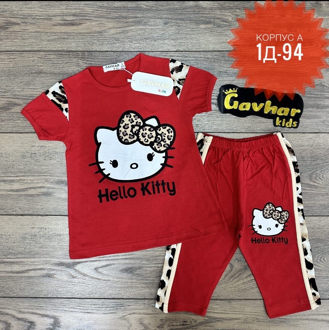 hello kitty hello kitty,костюм hello kitty,одежда hello kitty,костюм для девочек,летний костюм для девочек