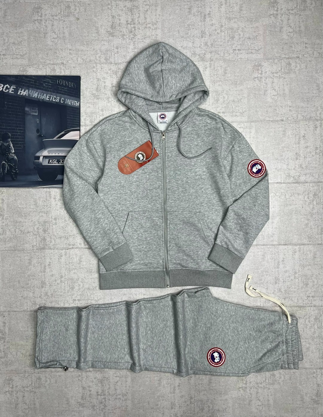 canada goose худи,толстовка,мужская толстовка,толстовки худи,серая толстовка