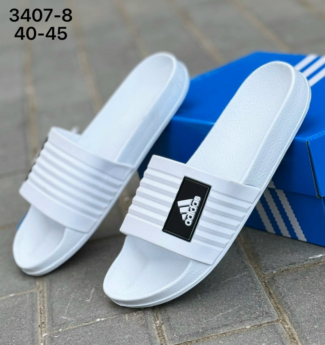 ,шлепанцы adidas,сланцы адидас белые,шлепки адидас,сланцы адидас мужские белые