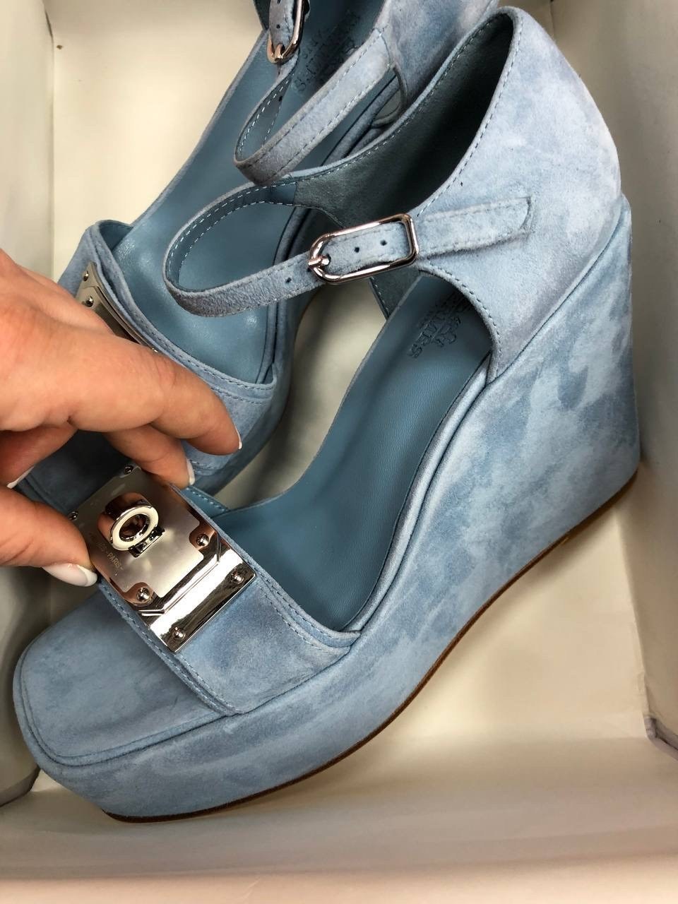 ,босоножки hermes,босоножки женские hermes,туфли hermes,замшевые босоножки
