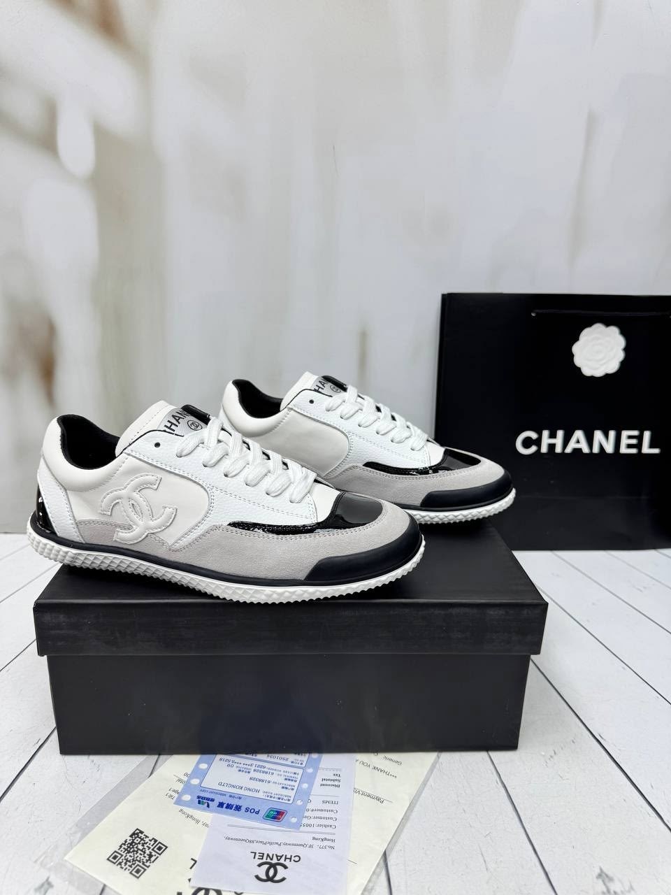 кроссовки chanel,женские кроссовки chanel,,брендовая ,классические кроссовки