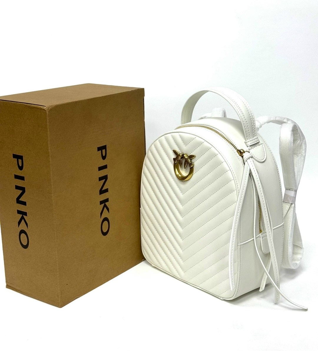 рюкзак женские,рюкзак женский pinko,рюкзак pinko,белый рюкзак,рюкзак женский кожаный pinko
