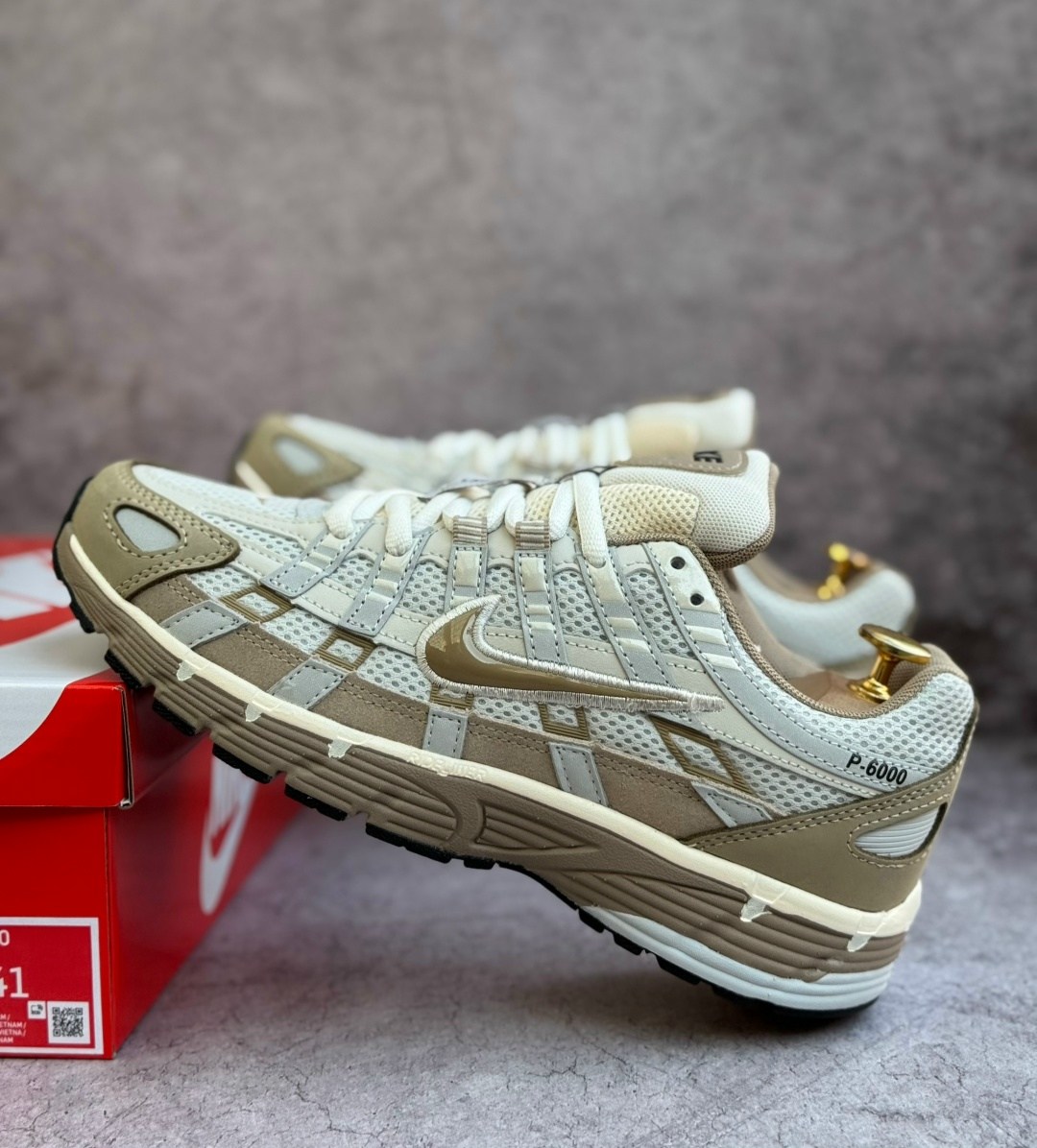 кроссовки nike p-6000,кроссовки nike,кроссовки,кроссовки nike p600 gore-tex,nike p-6000 кроссовки лунный белый коричневый