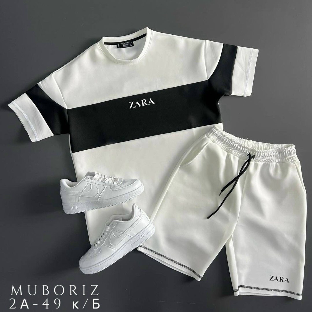 спортивный костюм zara,костюм спортивный мужской,спортивные костюм с шортами,модные комплекты,костюм футболка и шорты