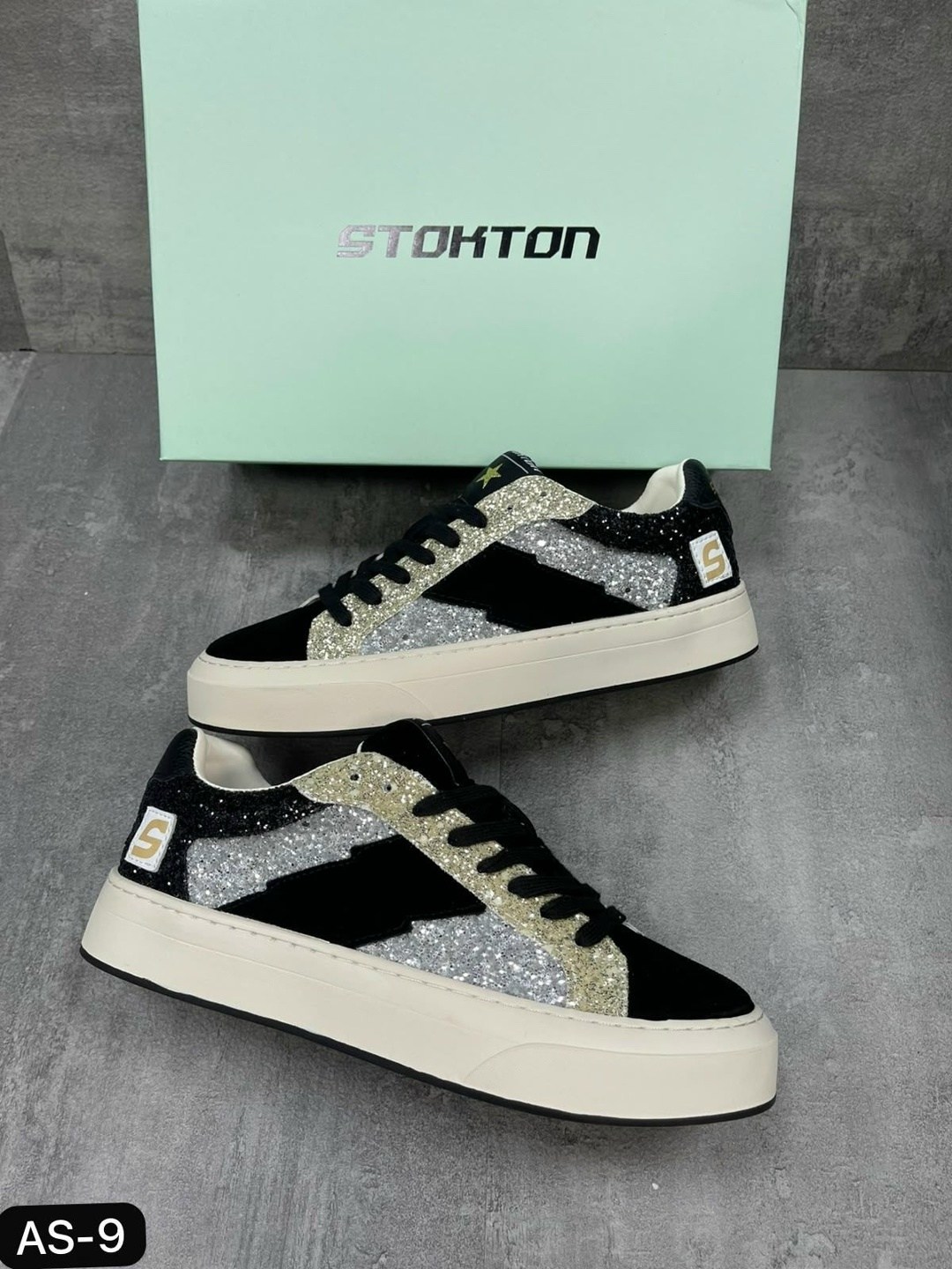 кеды golden goose,,кеды super-star с блестками golden goose черный,кеды,женская
