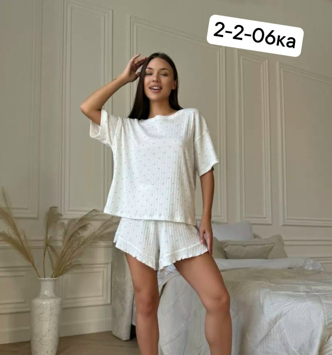 женская пижама комплект,пижама женская с шортами из хлопка,пижама женская шортами,муслиновая пижама с шортами eustera 213008013,пижама с шортами и футболкой beamuuur 405777200