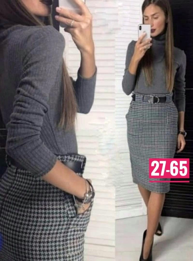 юбка в клетку,юбка с кофтой,юбка стильная,юбка,комплект юбка