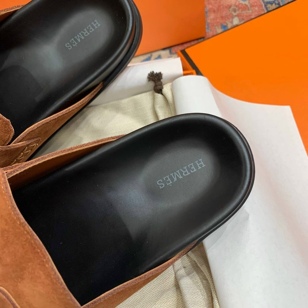женские замшевые мюли hermes go коричневые,мюли hermes,мюли замшевые hermes женские,обувь,мюли hermes черные