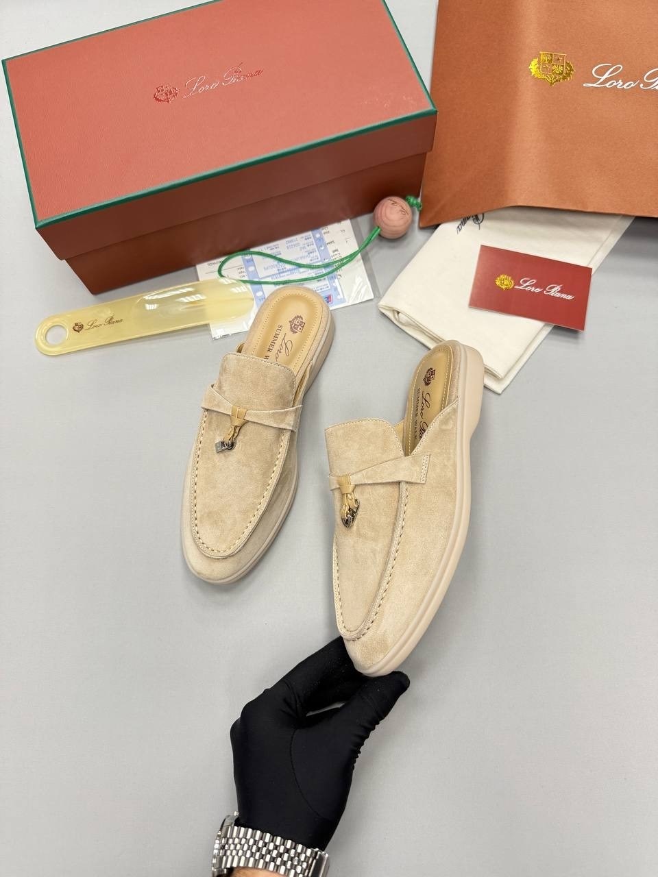 ,мюли замшевые,мюли loro piana,loro piana лоферы,мюли лоро пиано женские
