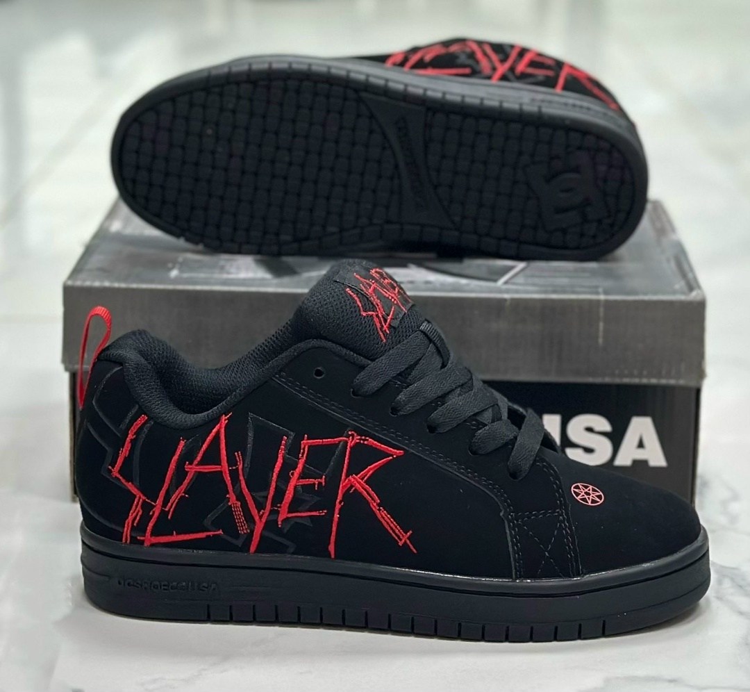 кроссовки slayer court graffik dc shoes,кроссовки dc slayer court graffik,кроссовки slayer,dc x slayer ct graffik shoes (black black red),кроссовки slayer court graffik спортивные dc shoes