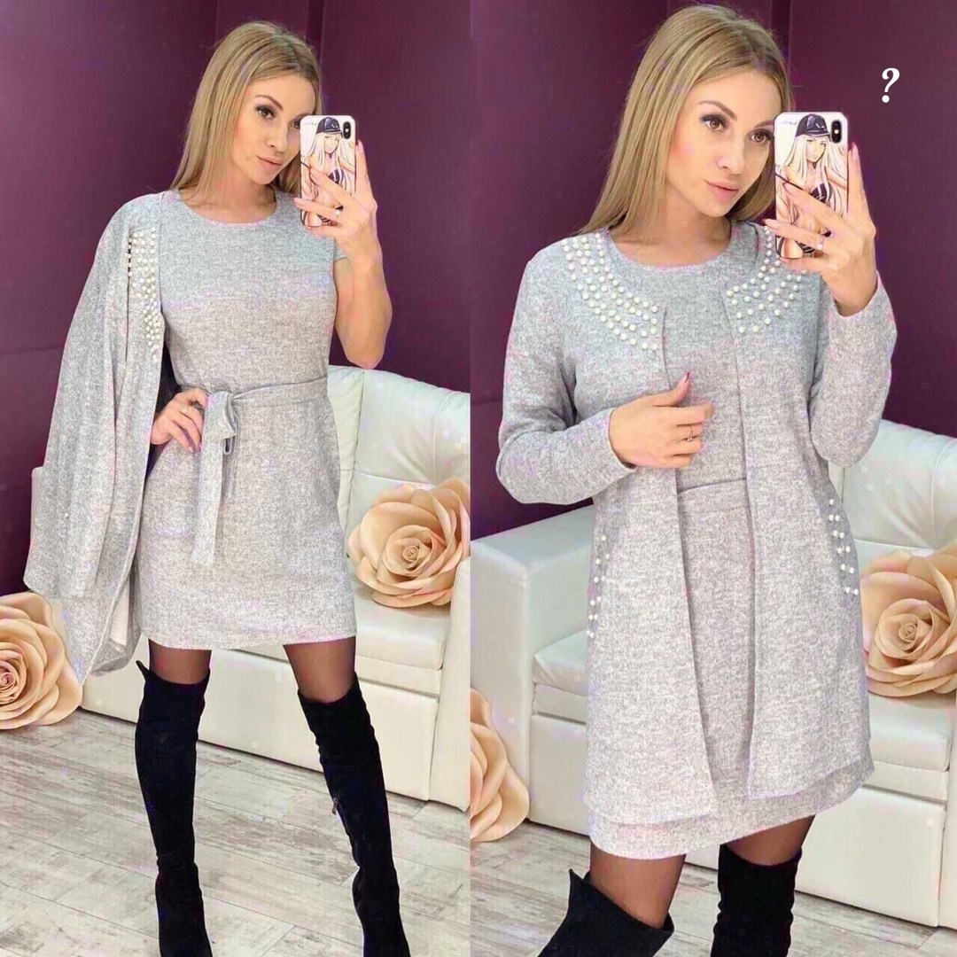 женское платье теплое,платье кардиган,платье двойка ангора ,платье теплое,женская платья