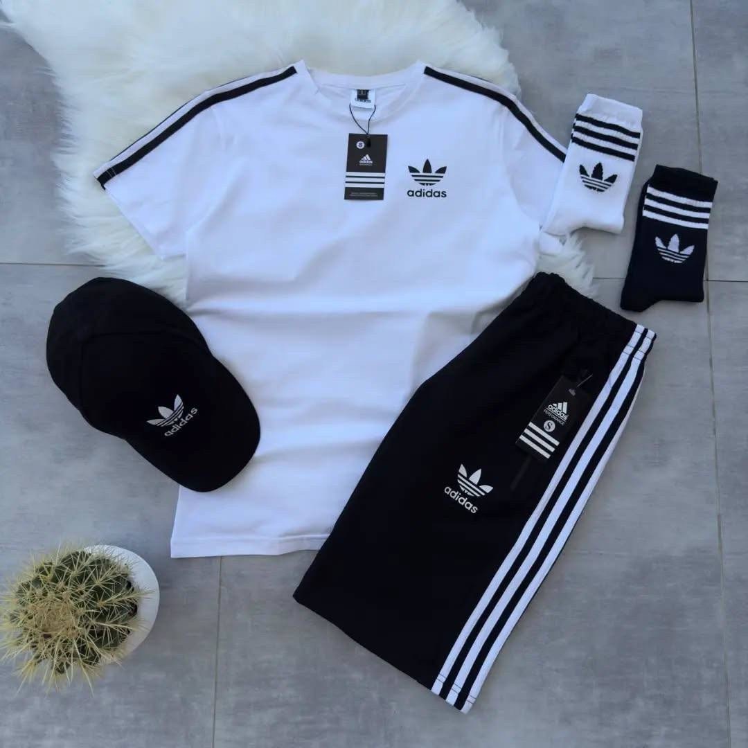 шорты с футболкой комплект адидас мужские,комплект футболок adidas,спортивный костюм adidas,комплект адидас,белый костюм адидас шорты футболка