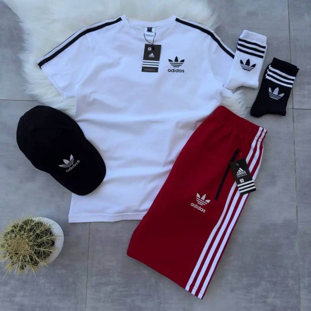 шорты с футболкой комплект адидас мужские,комплект футболок adidas,спортивный костюм adidas,комплект адидас,белый костюм адидас шорты футболка