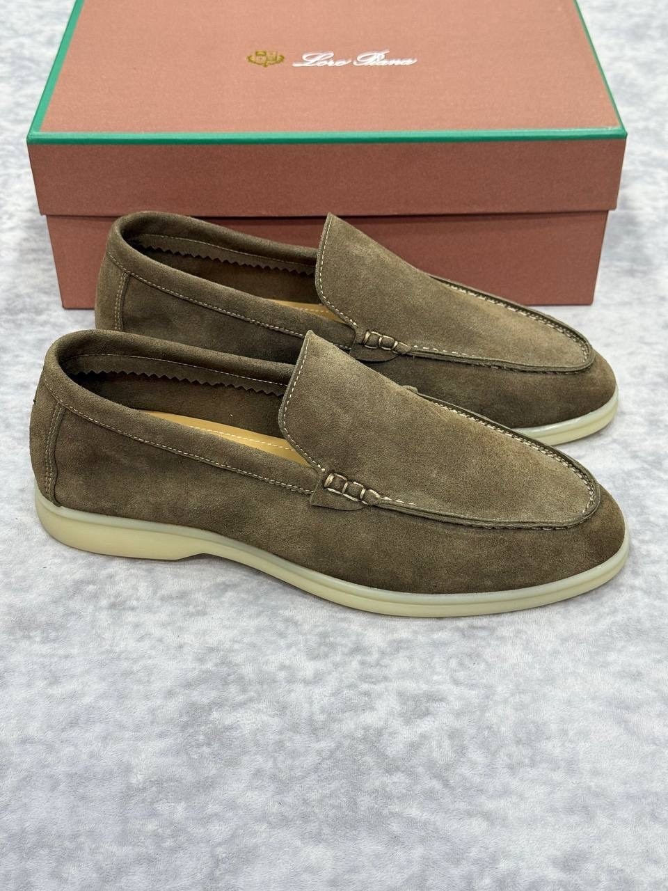 лоферы мужские loro piana,лоферы loro piana,мужские замшевые лоферы,замшевые лоферы summer walk loro piana серый,лоферы loro piana замшевые