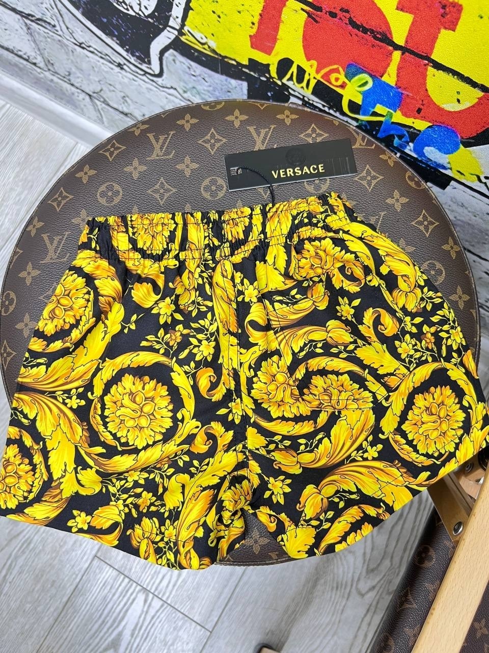 шорты версаче,шорты versace,шорты пляжные,мужские пляжные шорты versace copy 1:1 черные,шорты для плавания