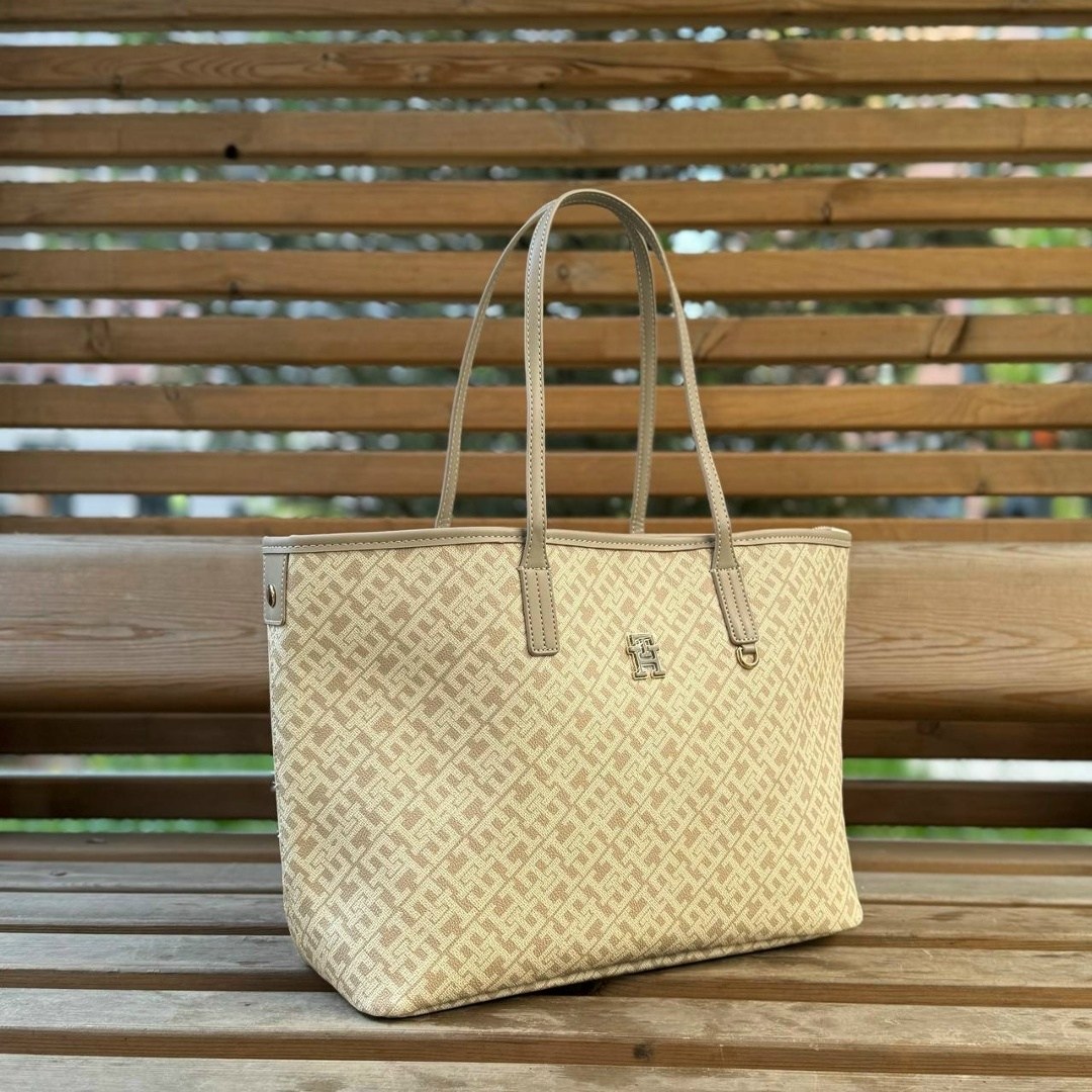 бежевая сумка,сумка tommy hilfiger,сумка,женская сумка,женская сумка шоппер