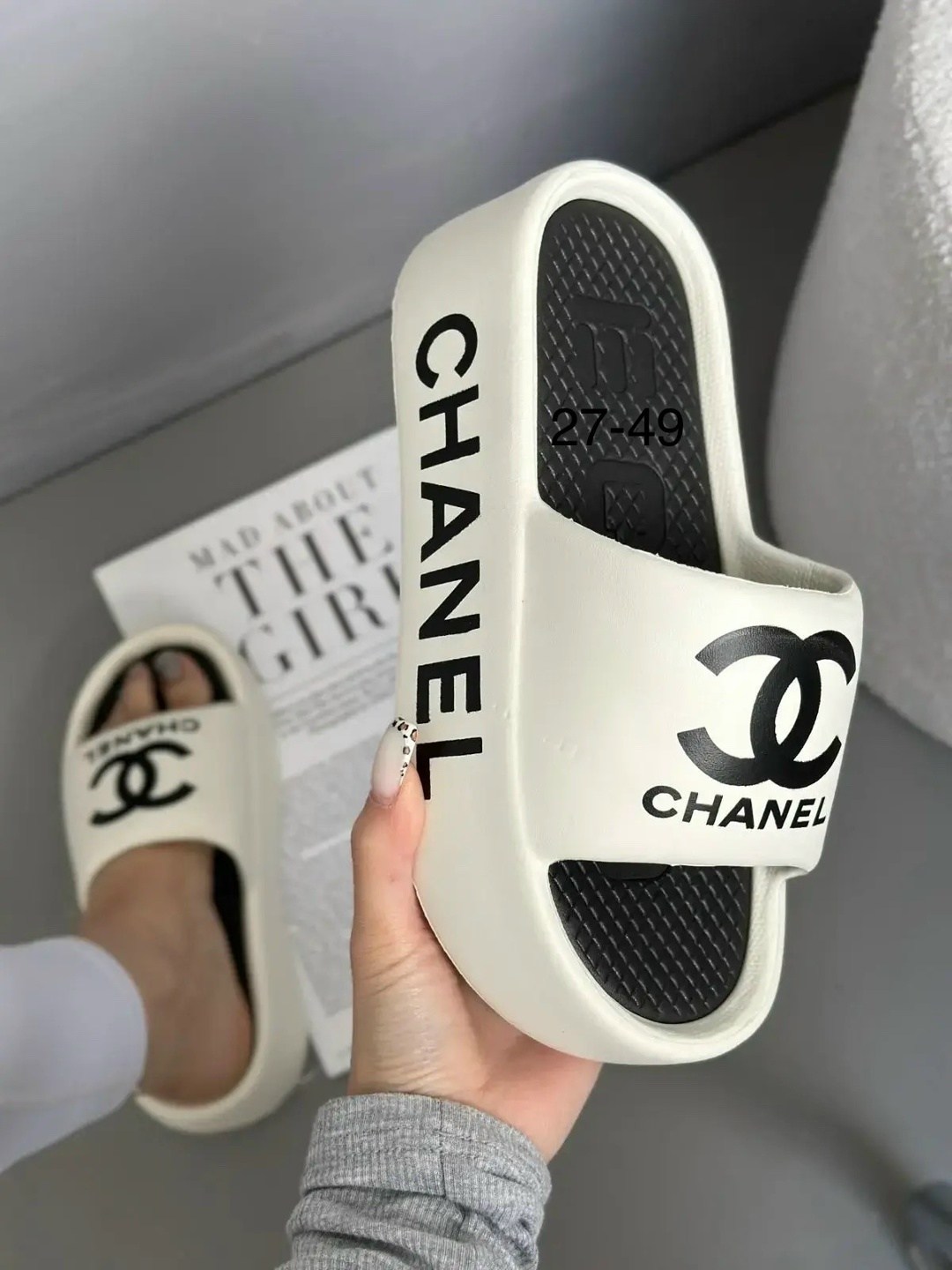 шлепанцы chanel,,шлепки chanel,тапочки для женщин в стиле chanel,женские шлепки
