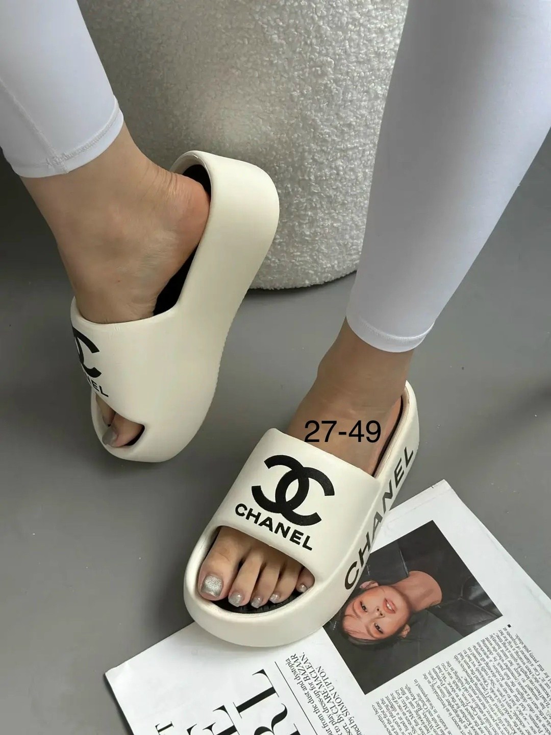 шлепанцы chanel,,шлепки chanel,тапочки для женщин в стиле chanel,женские шлепки