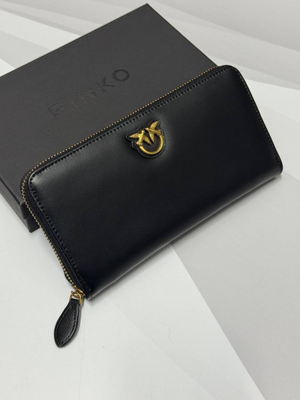 кошелек pinko,кошелек pinko черный,кожаный кошелек pinko,женские кошельки,кошелек пинко женский