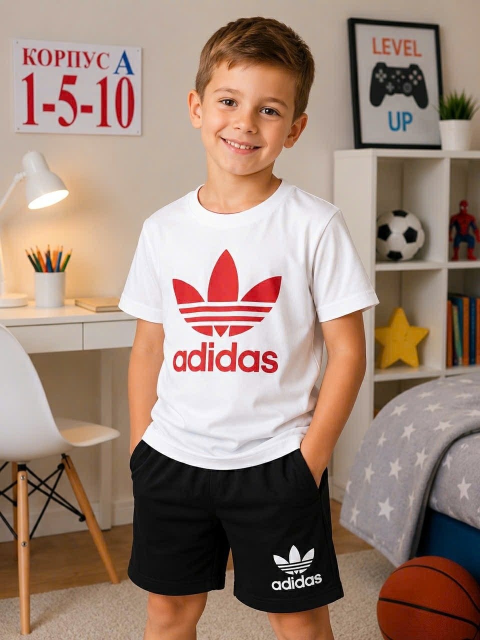 костюм спортивный adidas,комплект одежды adidas,комплект футболок adidas,для мальчиков adidas,adidas original