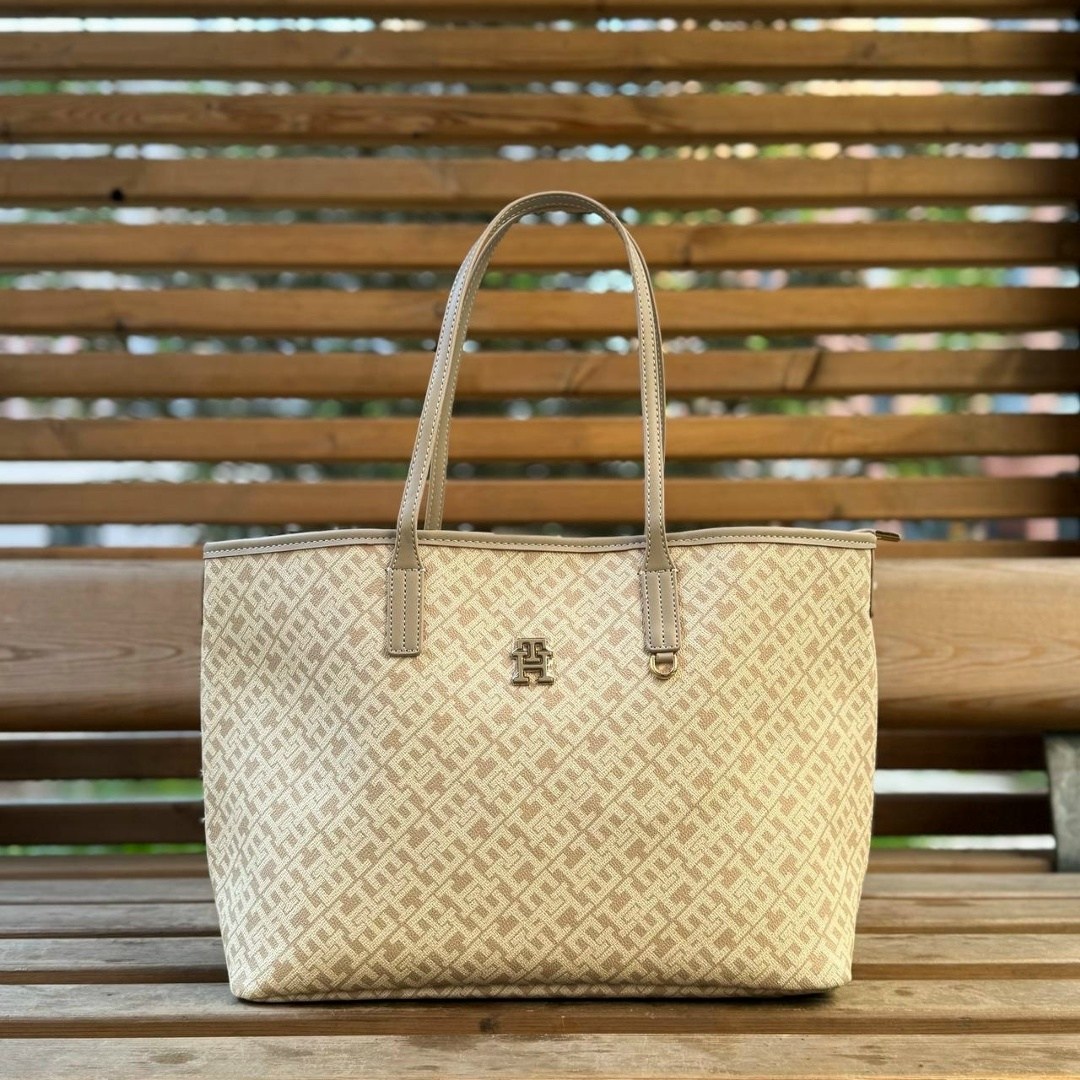 бежевая сумка,сумка tommy hilfiger,сумка,женская сумка,женская сумка шоппер