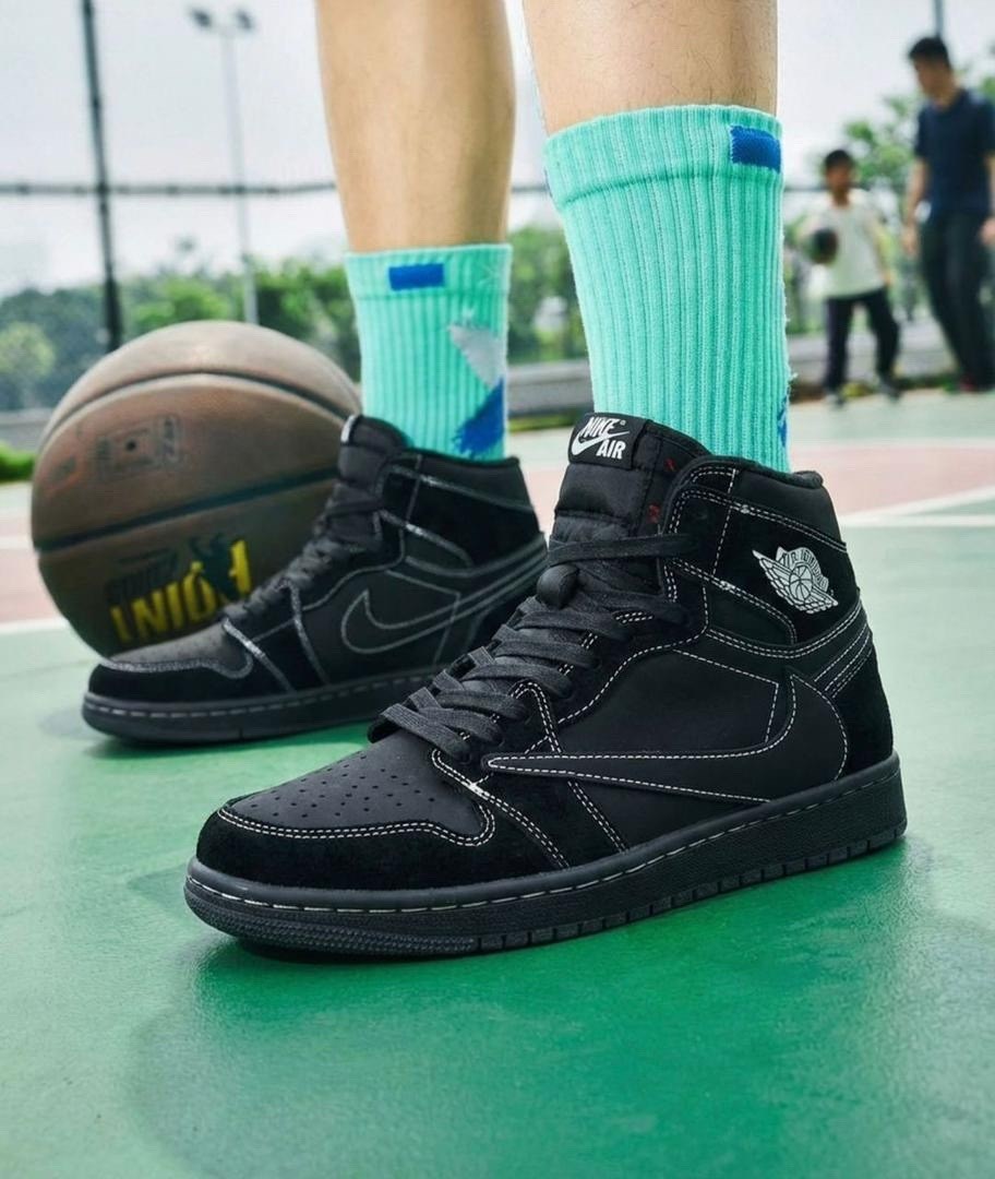,кроссовки-nike-travis-scott-x-air-jordan-1-high-black-phantom,nike air jordan 1 og black phantom travis scott, мужская,travis scott x nike air jordan 1 high black phantom