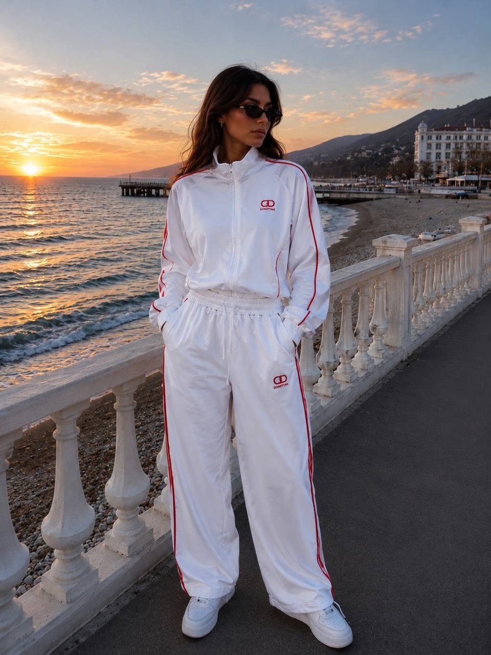 белый спортивный костюм в стиле celine,костюм спортивный женский,спортивный костюм,костюм спортивный celine,спорт костюм