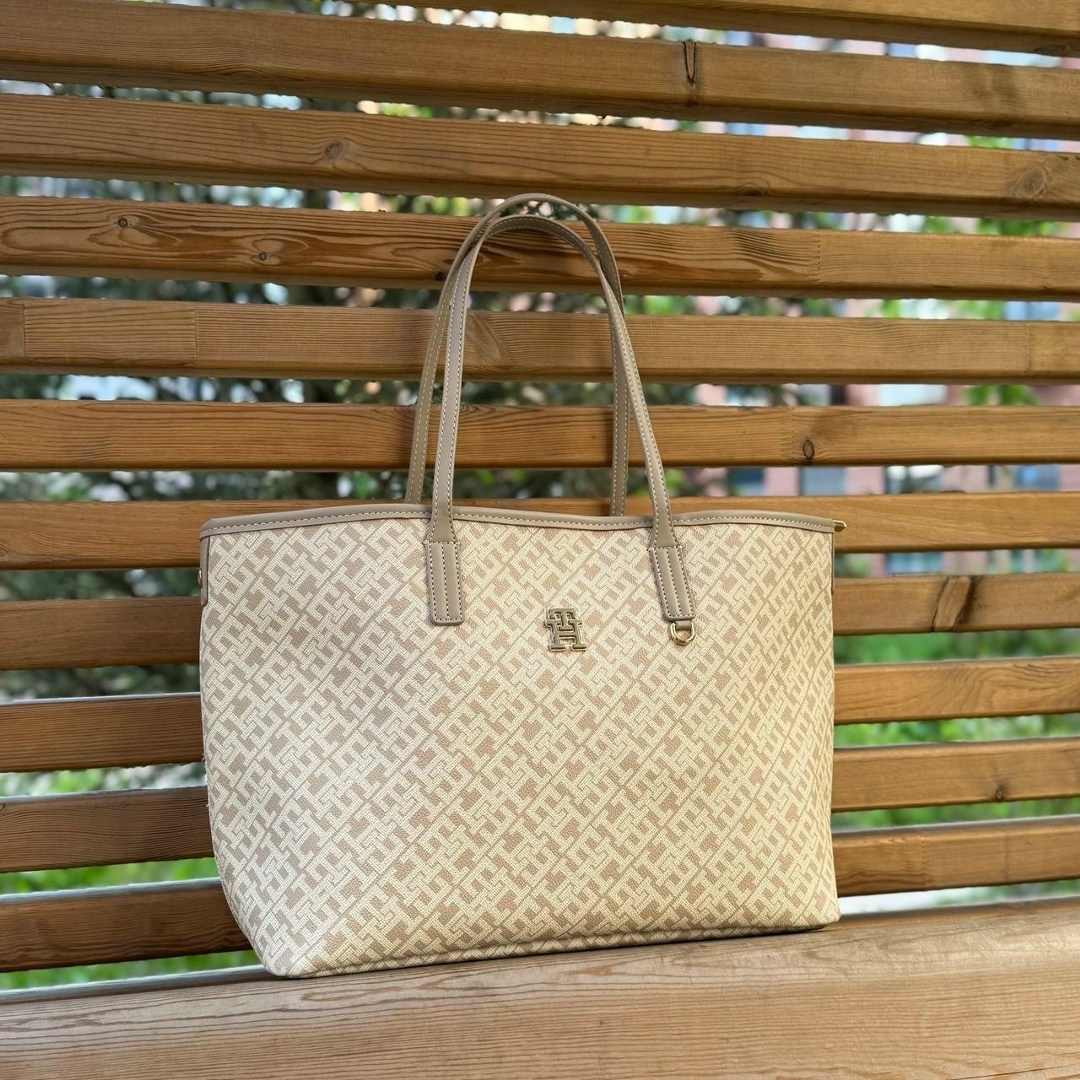 бежевая сумка,сумка tommy hilfiger,сумка,женская сумка,женская сумка шоппер