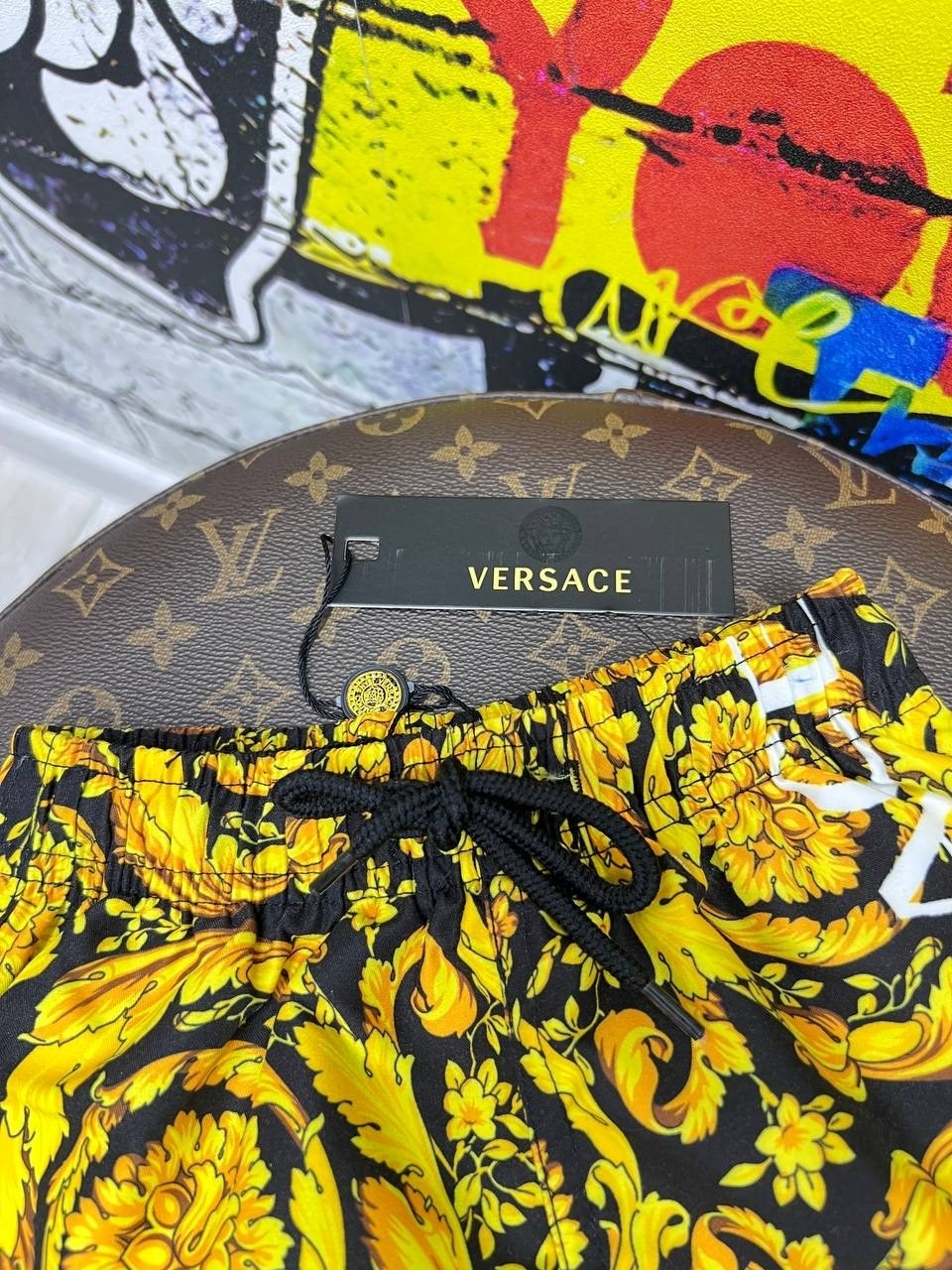 шорты версаче,шорты versace,шорты пляжные,мужские пляжные шорты versace copy 1:1 черные,шорты для плавания