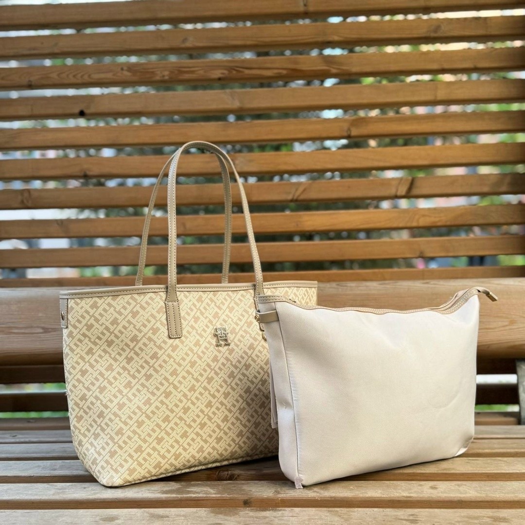 бежевая сумка,сумка tommy hilfiger,сумка,женская сумка,женская сумка шоппер