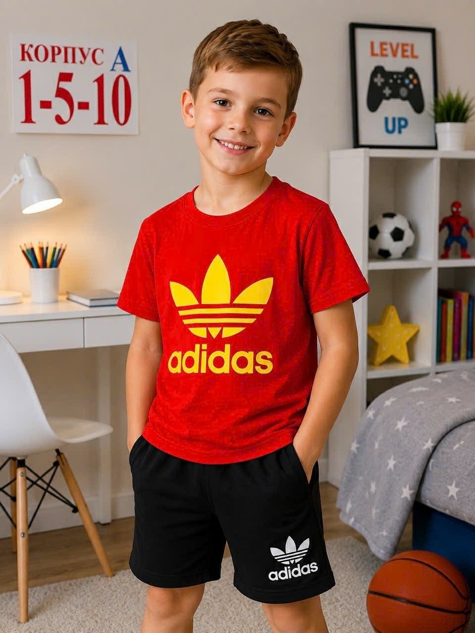 костюм спортивный adidas,комплект одежды adidas,комплект футболок adidas,для мальчиков adidas,adidas original