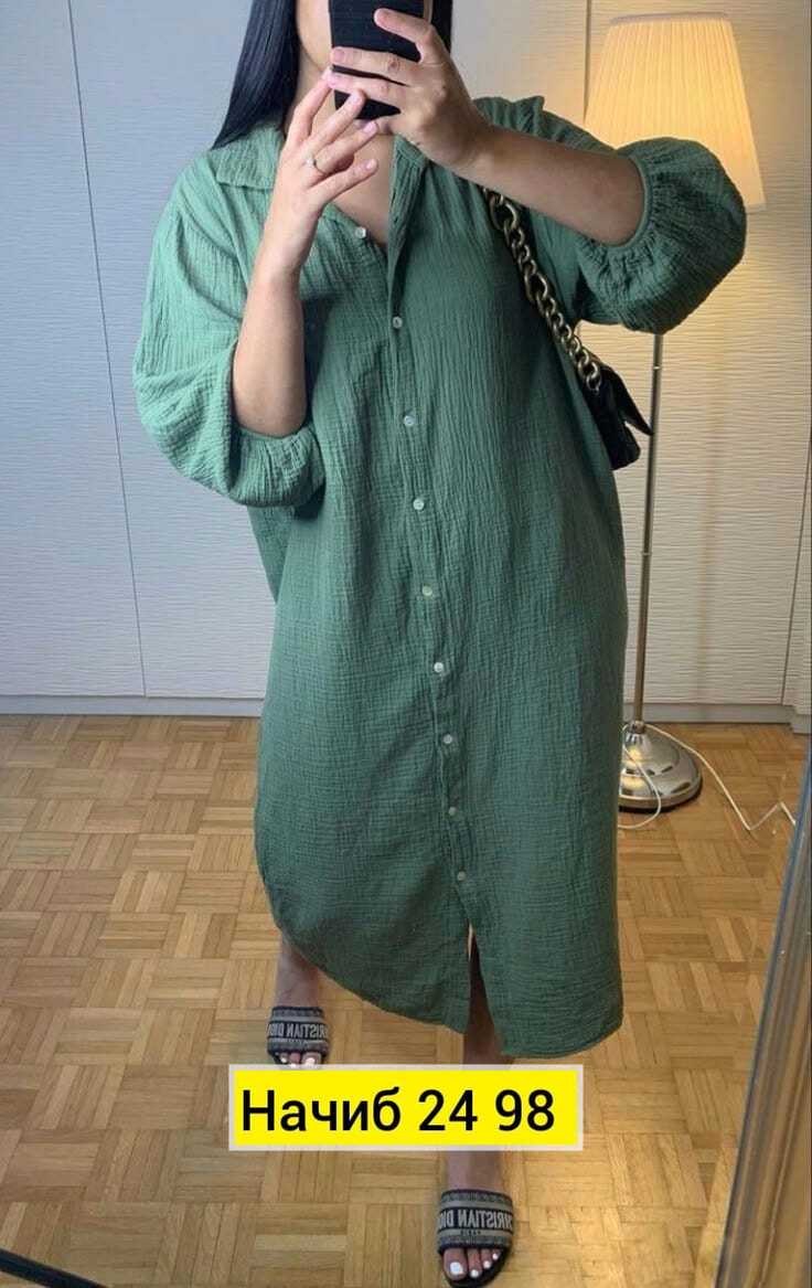 женское платье рубашка,платье женское зеленое,модные наряды,платье туника,длинное платье