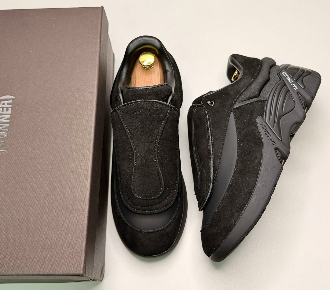 кроссовки raf simons antei,кроссовки raf simons,,raf simons черные замшевые низкие кроссовки,мужские кроссовки