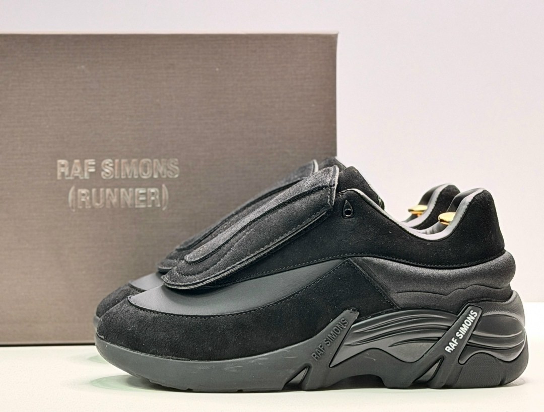 кроссовки raf simons antei,кроссовки raf simons,,raf simons черные замшевые низкие кроссовки,мужские кроссовки