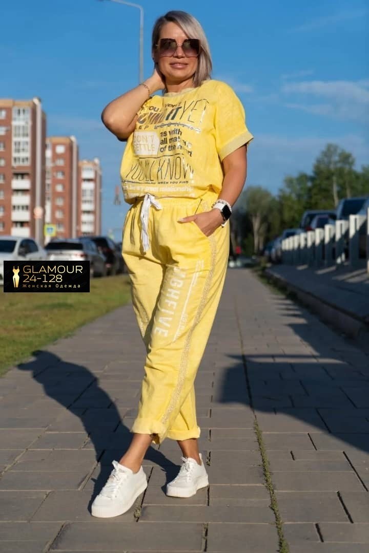 костюм желтый,костюм женский,костюм стильный,летний брючный костюм,костюм женский летний