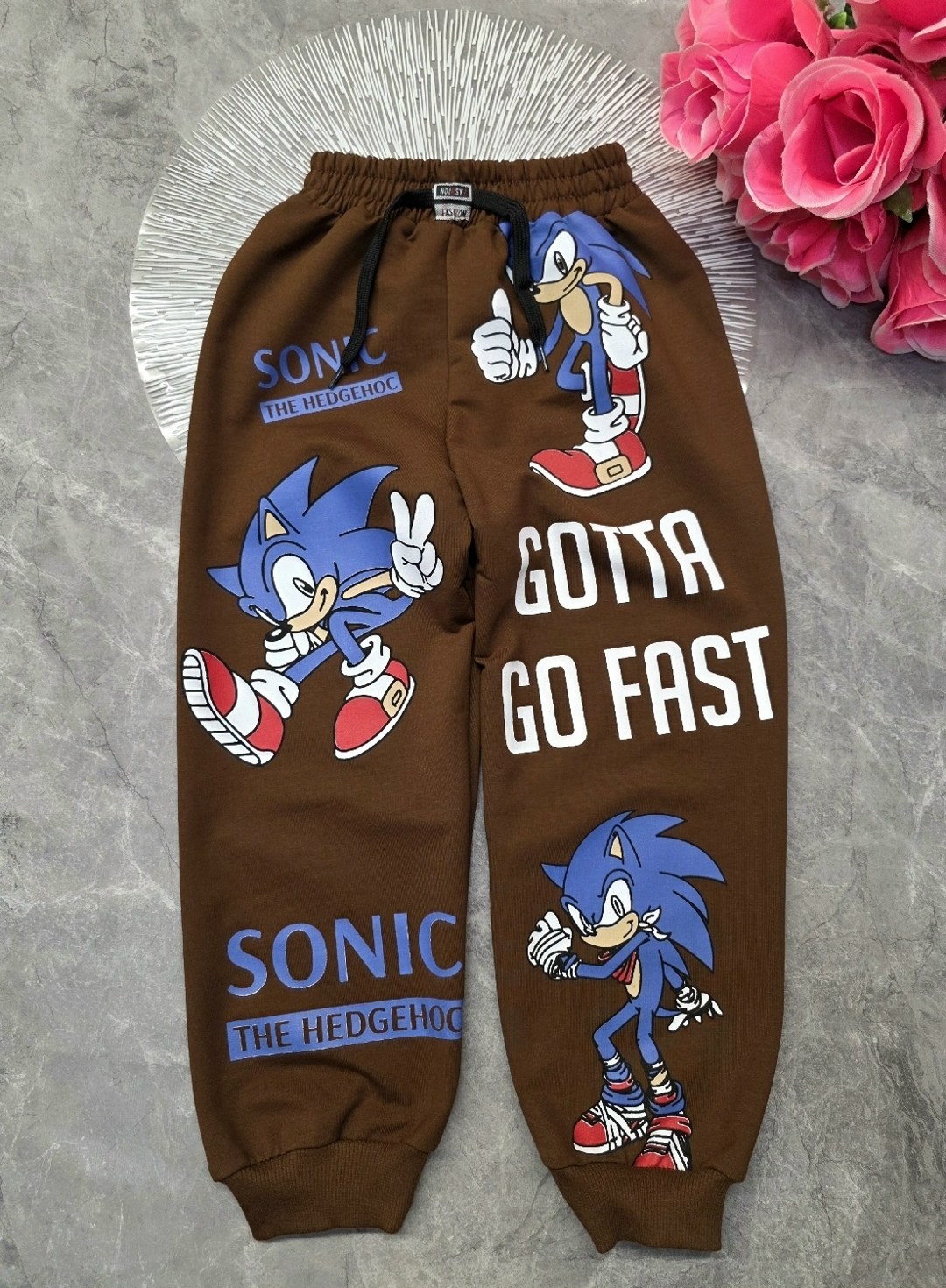 спортивные штаны sonic the hedgehog gotta go fast,sonic sonic,брюки джинсы,детские брюки,брюки спортивные для мальчик