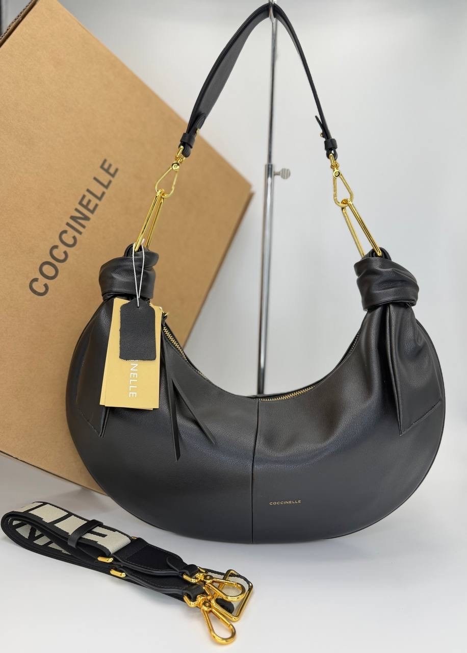 кожаная сумка-хобо whisper coccinelle,сумка coccinelle,сумка-седло большая из натуральной кожи coccinelle,женская сумка в стиле coccinelle кожа натуральная,женская сумка в стиле coccinelle из натураль