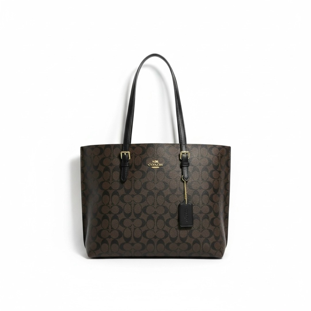 сумка-тоут coach,женская сумка coach,coach mollie tote in signature canvas,сумка,coach city tote