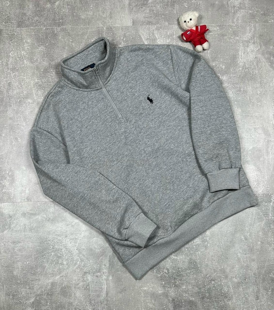 мужской серый свитер от polo ralph lauren,кофта мужская,кофта поло,polo ralph lauren толстовка на молнии серый,кофта толстовка